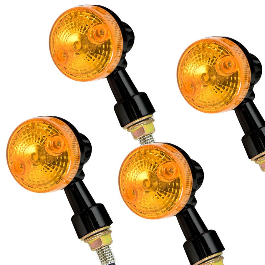 ZRX400 ZRX1100 ZRX1200R ウインカー ウィンカー 4個セット ブラック