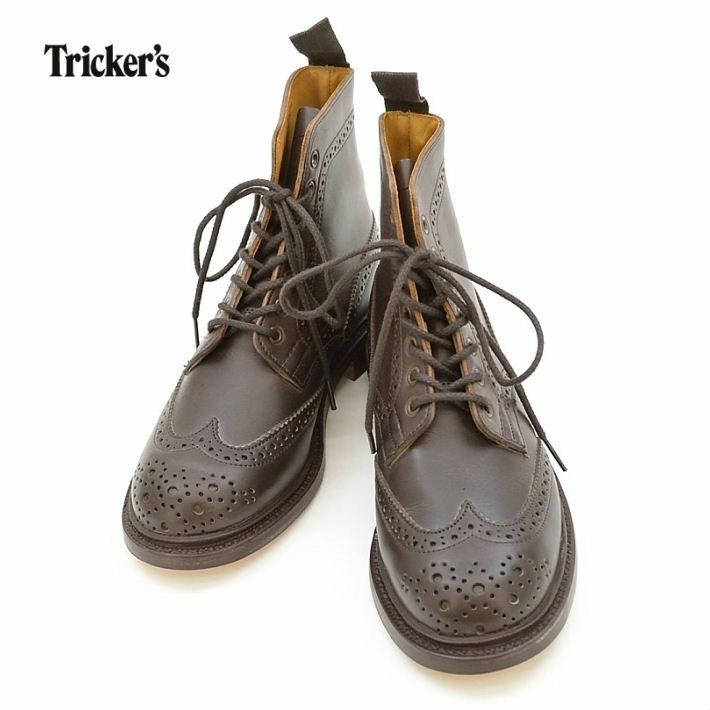 Tricker's（トリッカーズ） 5180 カントリーブーツ ウイングチップ 7