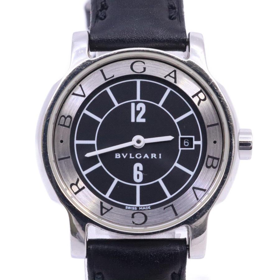 BVLGARI（ブルガリ） ソロテンポ クォーツ レディース 腕時計 黒文字盤
