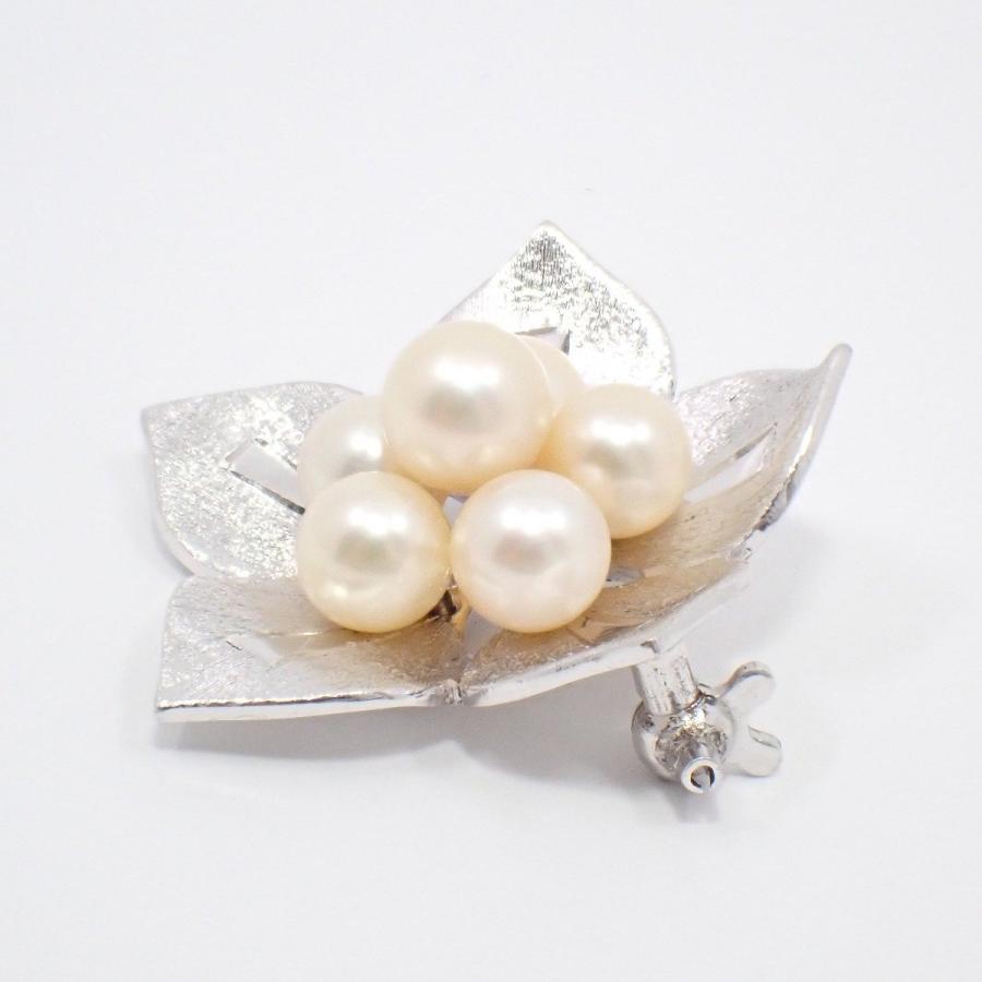 MIKIMOTO（ミキモト） 桜 フラワーモチーフ ブローチ シルバー/パール6