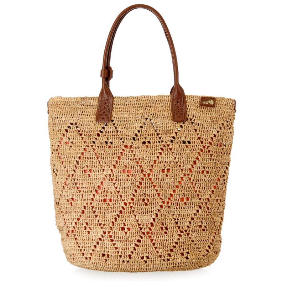 イビサ公式 ラフィアバッグ セミショルダー かごバッグ 斜めがけ