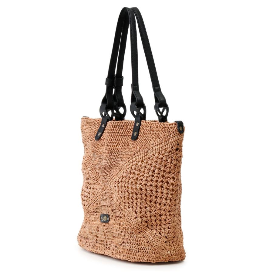 イビサ公式 ラフィアバッグ セミショルダー かごバッグ 斜めがけ