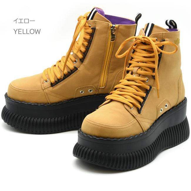 YOSUKE（ヨースケ） 厚底ブーツ スニーカーブーツ レースアップブーツ