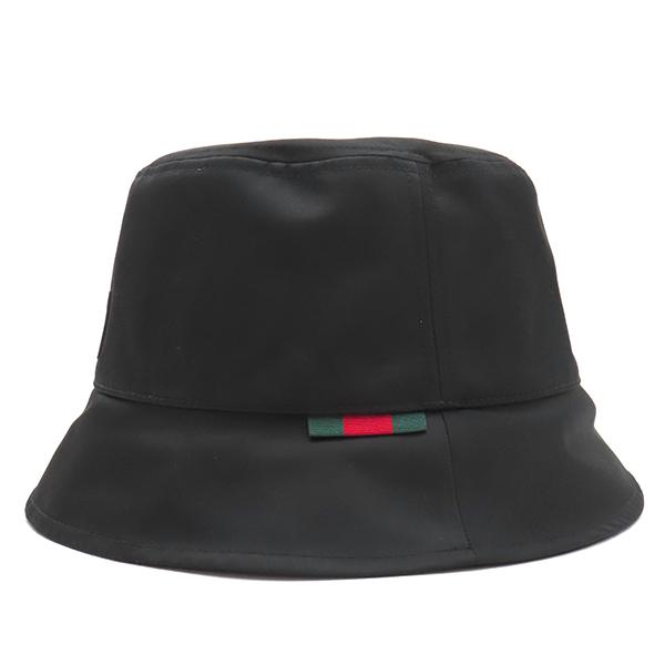 GUCCI（グッチ） ハット ロゴ付き ナイロン バケットハット ナイロン