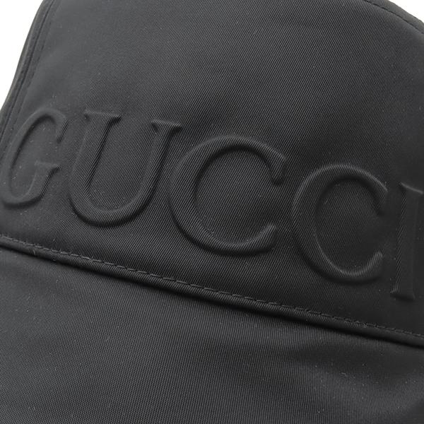 GUCCI（グッチ） ハット ロゴ付き ナイロン バケットハット ナイロン