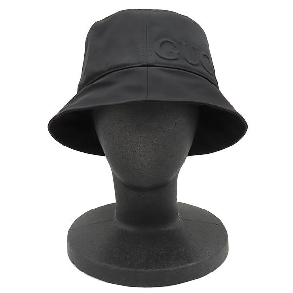 GUCCI（グッチ） ハット ロゴ付き ナイロン バケットハット ナイロン
