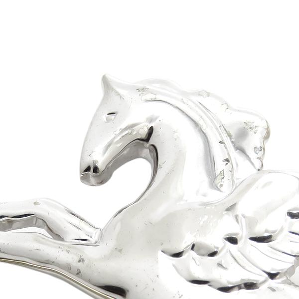 ミキモト ブローチ ペガサス モチーフ ベビーパール シルバー×イエロー