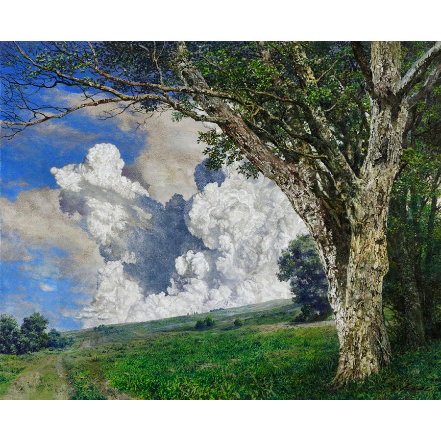 葛西俊逸 「夏の記憶」 油彩F15号 額付き : 一枚の繪Yahoo!店 - 通販