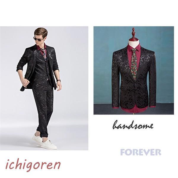 3ピース スリーピーススーツ メンズ 卒業式 服 ビジネススーツ ベスト+