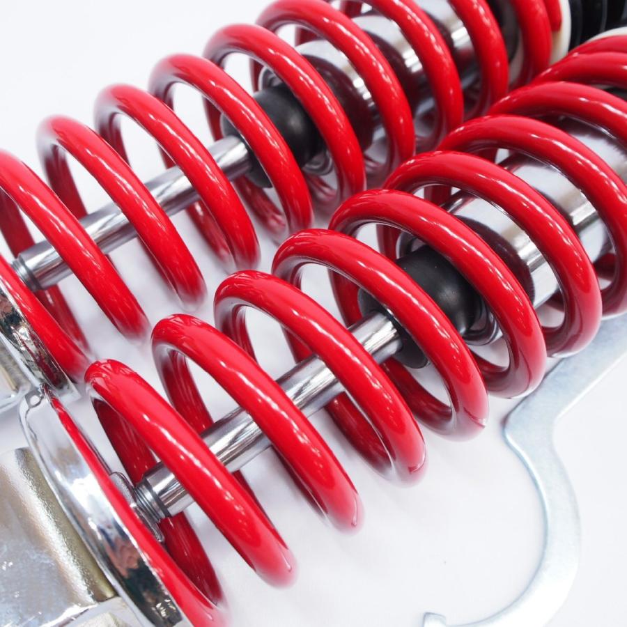 即決CB250TホークCB400T MDIメッキxブラックxレッド左右リアサス330mm