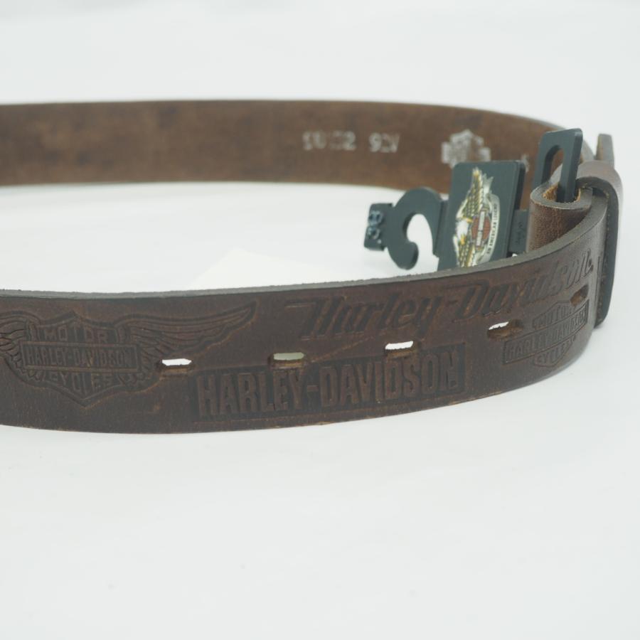 ハーレー純正 レザーベルト ブラウン 本革 絶版 アパレル : 壱濱部品