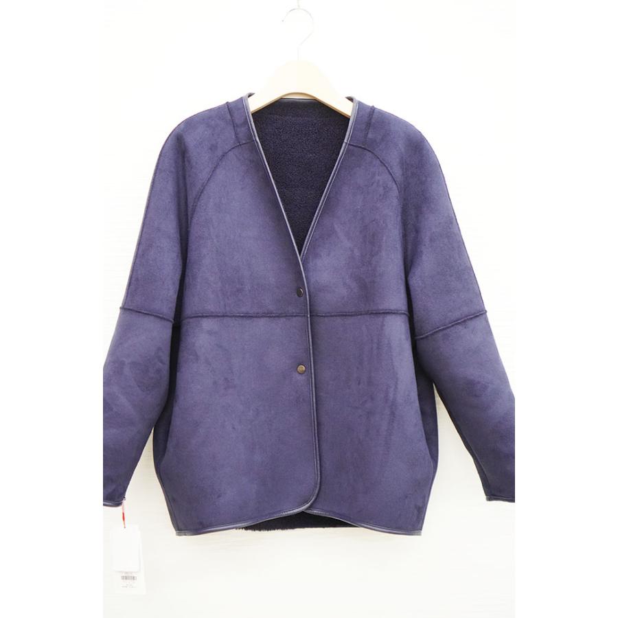 PASSIONE（パシオーネ） リバーシブル ノーカラーボアジャケット