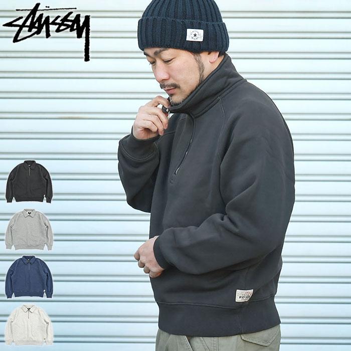 STUSSY（ステューシー） トレーナー メンズ Fleece Raglan Zip Mock