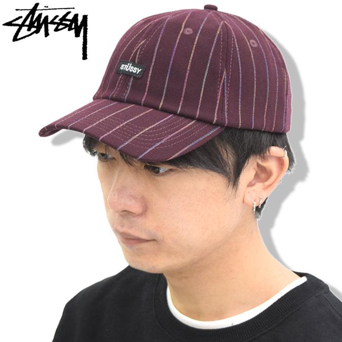 STUSSY（ステューシー） キャップ 帽子 STUSSY Rainbow Pinstripe Low