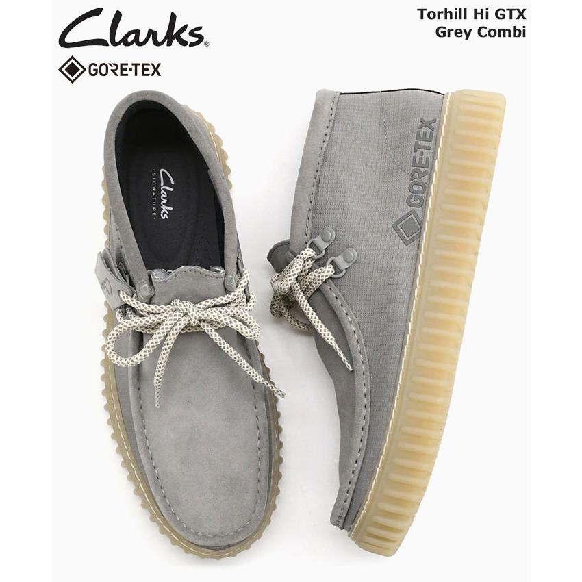 Clarks（クラークス） ブーツ メンズ 男性用 トーヒル ハイ GTX Grey
