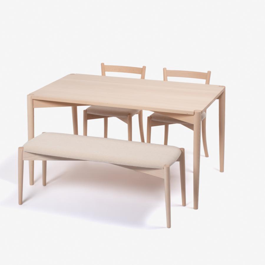 大塚家具 秋田木工 ダイニングテーブル 幅135cm リュッケ ブナ材白木