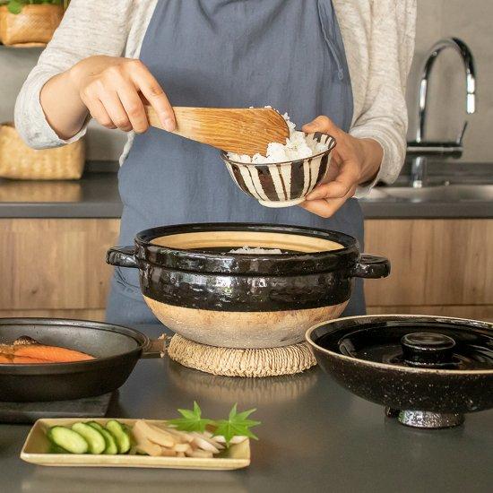 長谷園 公式 かまどさん 二合炊き 土鍋でご飯を炊く 炊飯 ごはん 炊飯