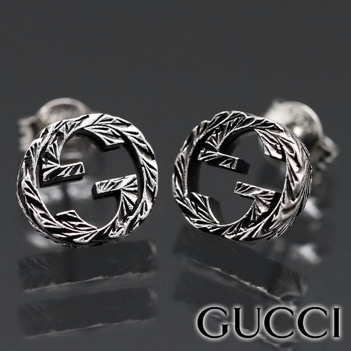 GUCCI（グッチ） ピアス インターロッキングG シルバー925 男女兼用