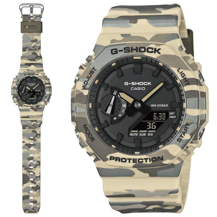 G-SHOCK Gショック カモフラージュ柄 GA-2100CM-5AJF 迷彩柄 カモフラ