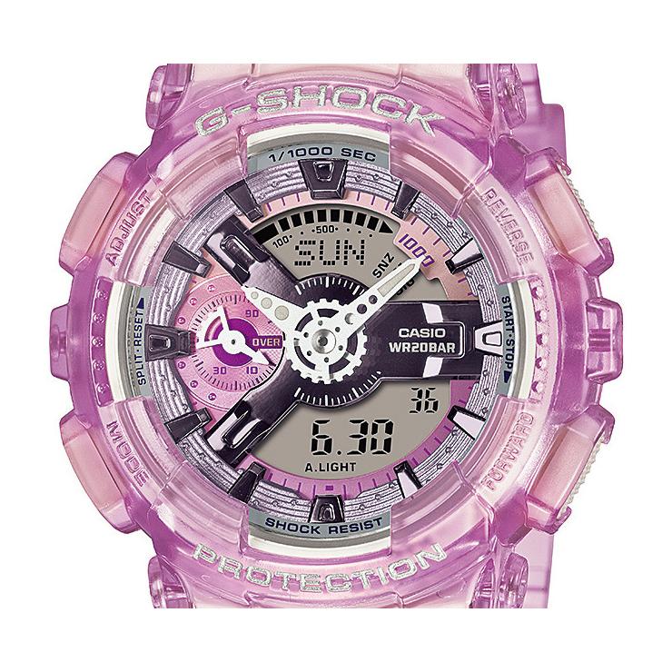 G-SHOCK WEB限定 CASIO ミッドサイズ ピンクスケルトン GMA-S110VW