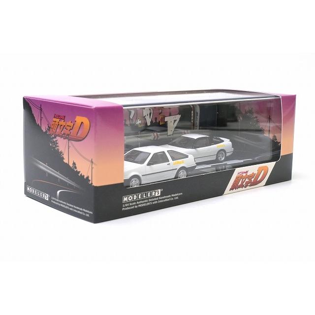 1/64 頭文字D セット Vol.21 武内樹レビン (AE85) & 健二 180SX