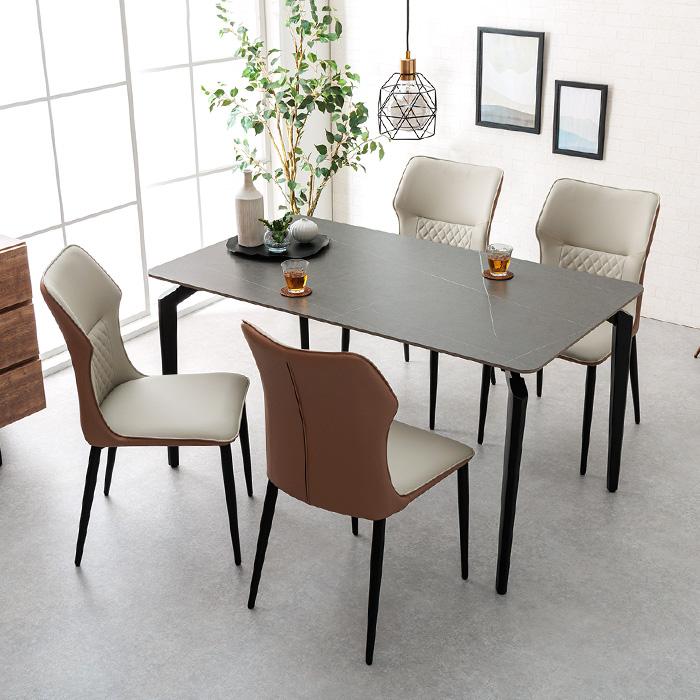 ダイニングチェア 北欧風 2脚セット おしゃれ かわいい ツートーン