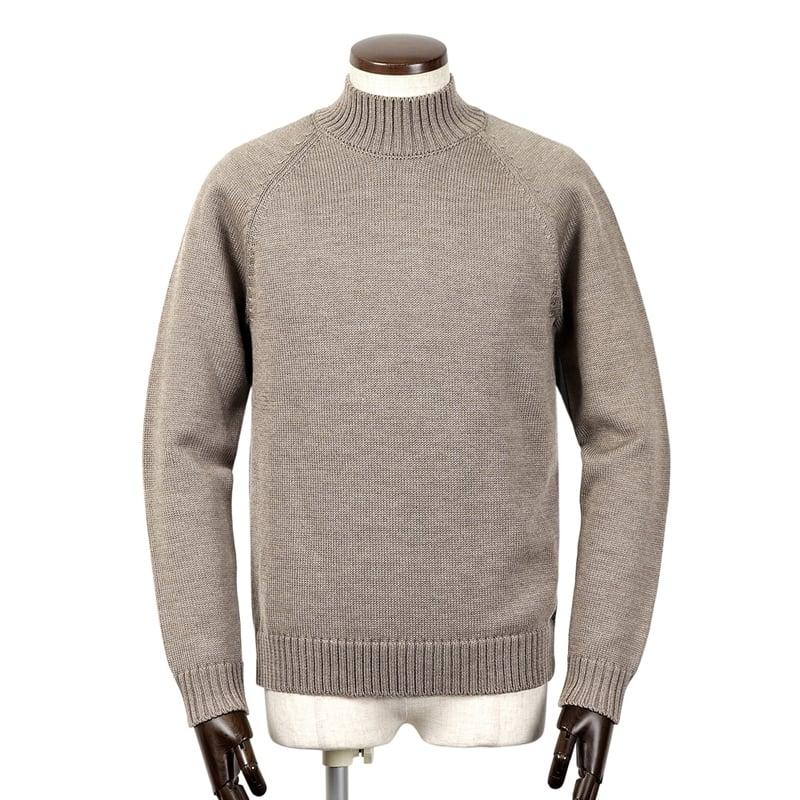 ZANONE（ザノーネ） ウール5ゲージラグランスリーブモックネックニット