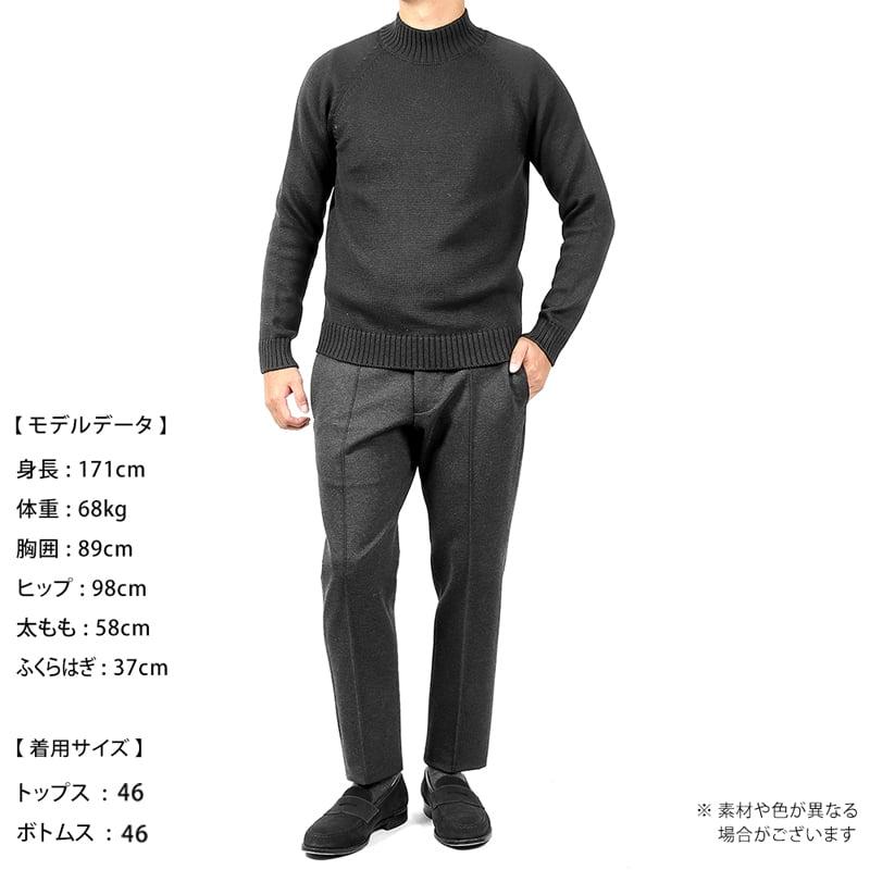 ZANONE（ザノーネ） ウール5ゲージラグランスリーブモックネックニット