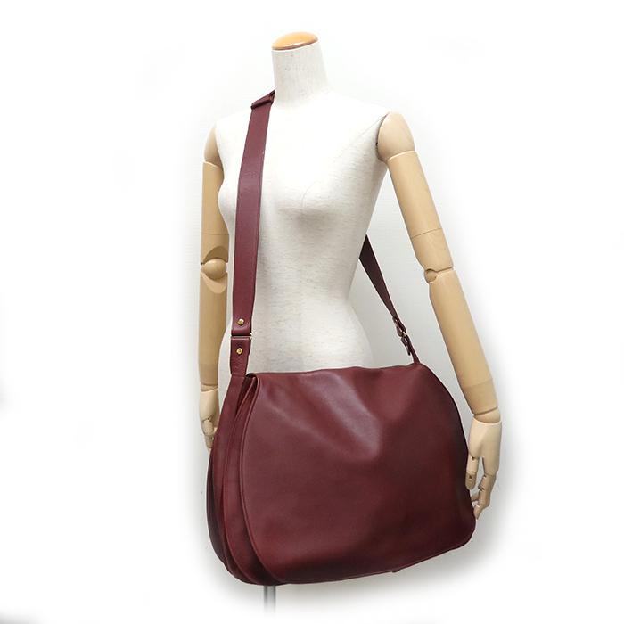 Cartier（カルティエ） ショルダーバッグ メッセンジャー レッド