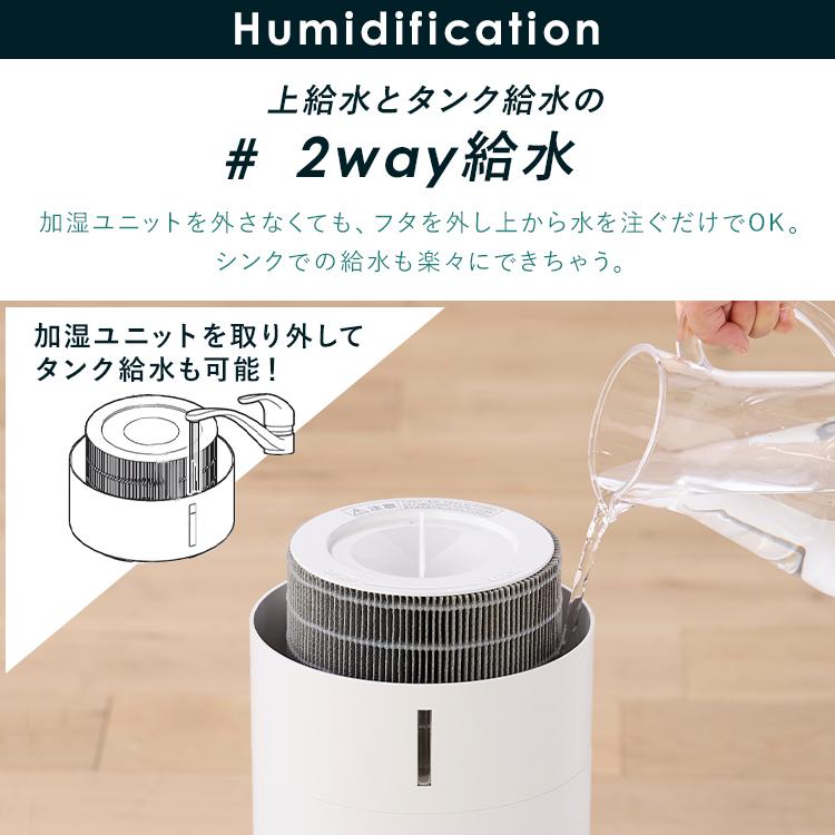 IRIS OHYAMA（アイリスオーヤマ） 空気清浄機 加湿器 小型 加湿空気