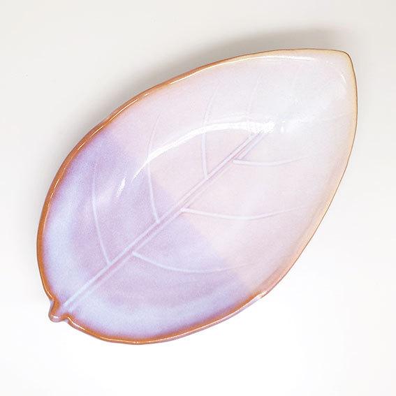 萩焼 向付 葉型 葉形 葉皿 銘々皿 5客 日本料理 料亭 割烹 萩焼 向付