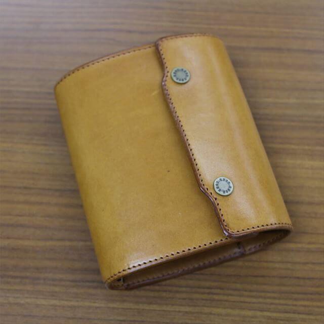 KNOX オーセン システム手帳 フラップ留めタイプ ブラウン ミニ5サイズ