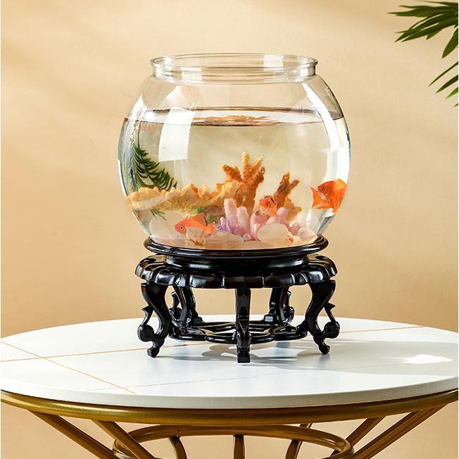金魚鉢 水槽 透明 丸 鉢 和風 可愛い おしゃれ 多機能 観葉植物を入れ