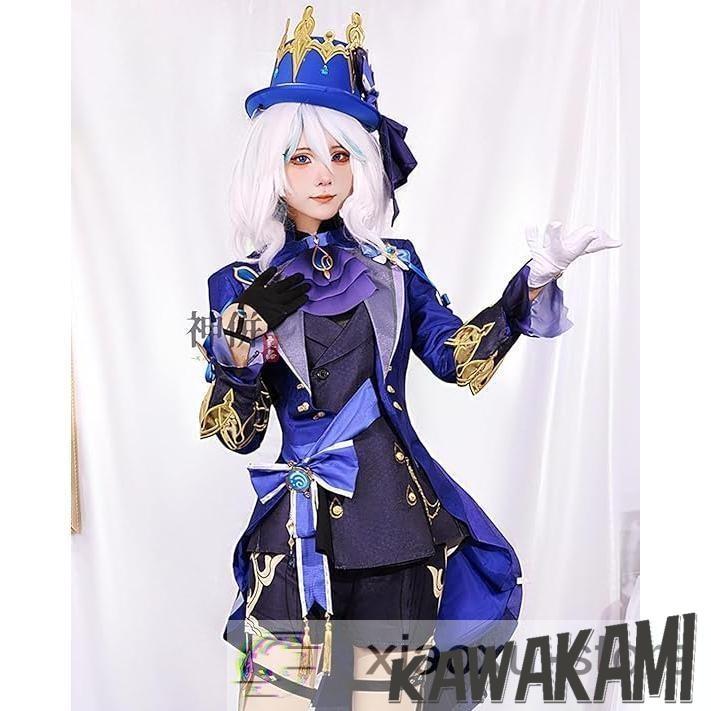 原神 コスプレ フリーナ 黒 衣装 ※ウィッグ 靴 追加可 : ISRA - 通販