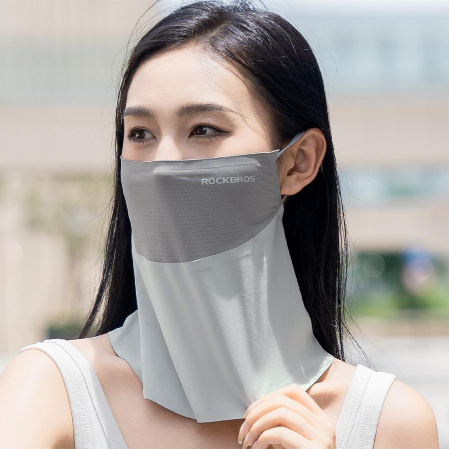 ROCKBROS フェイスカバー フェイスマスク 紫外線対策 春夏用 鼻 口元