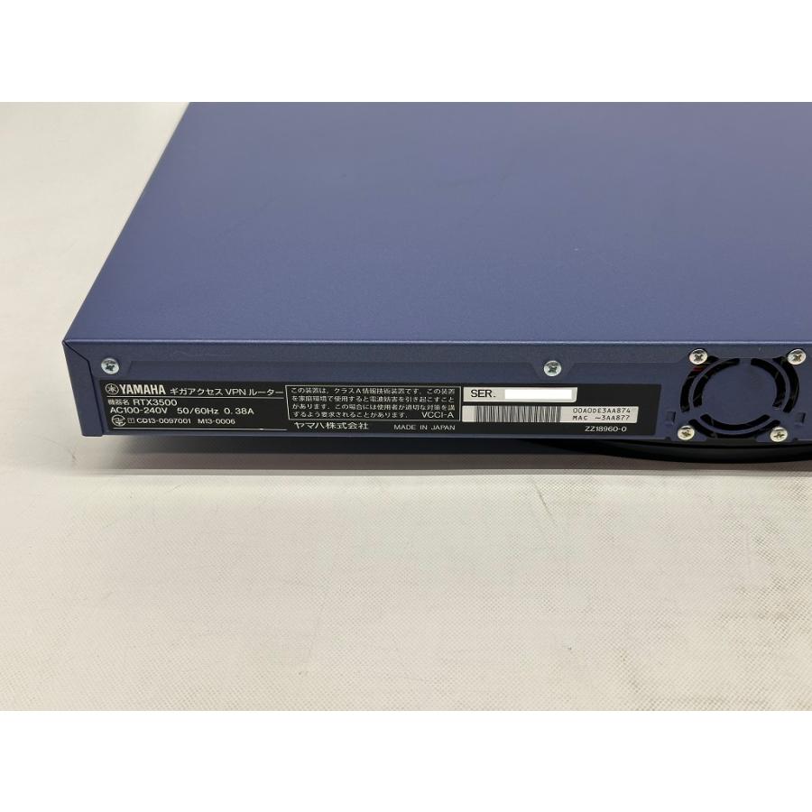YAMAHA（ヤマハ） ☆YAMAHA RTX3500☆ギガアクセス VPNルーター☆最新