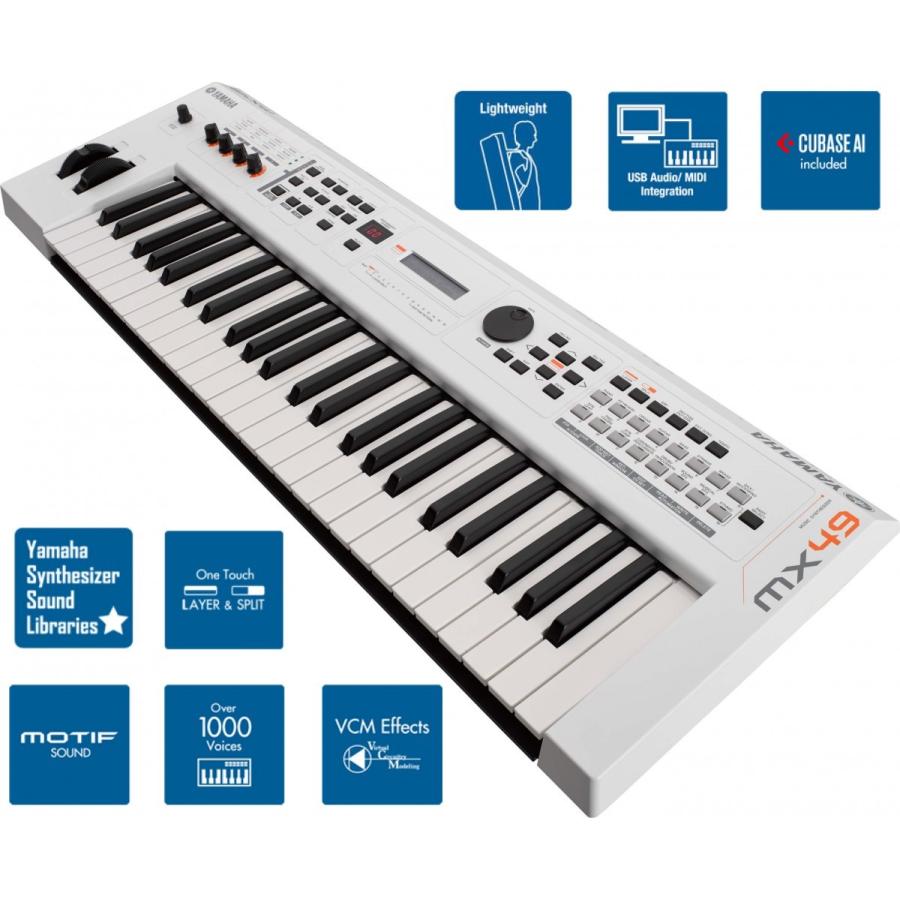YAMAHA（ヤマハ） YAMAHA MX49 WH（ケース付） : 伊藤楽器 松戸店