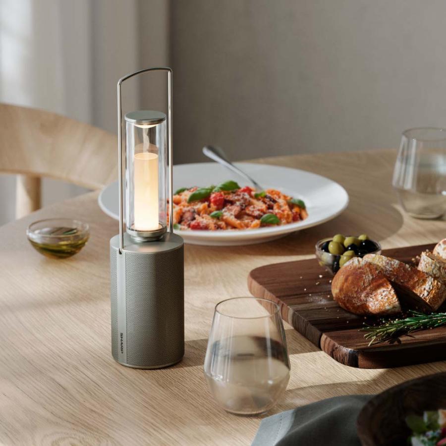 SHARP（シャープ） ポータブルスピーカーランタン DL-FS01L-S オリーブ