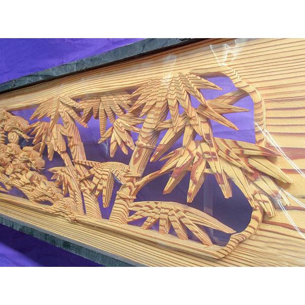 K 書院組付彫刻 欄間 松竹梅 一間×2枚組 : いつもnet ヤフー