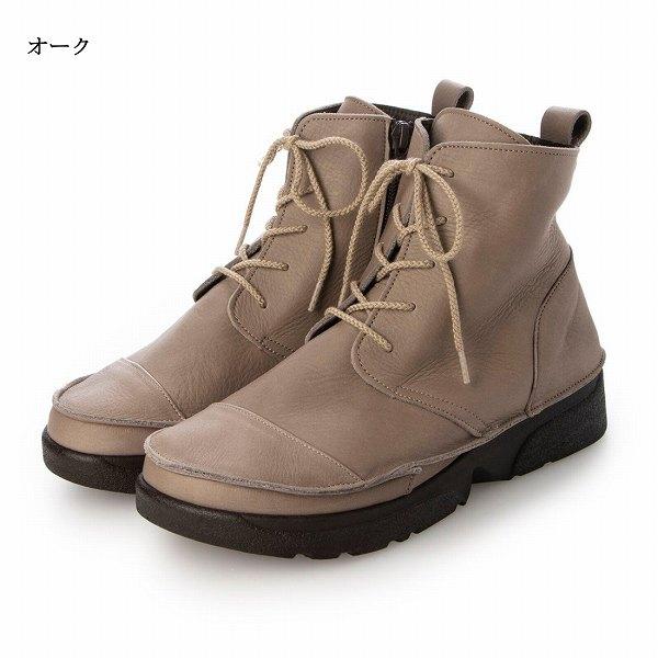 本革 日本製 レディース ソフトレザー 軽量 レースアップ カジュアル