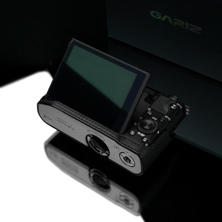 GARIZ SONY DSC-RX100 M5/M4/M3用 本革カメラケース HG-RX100BK