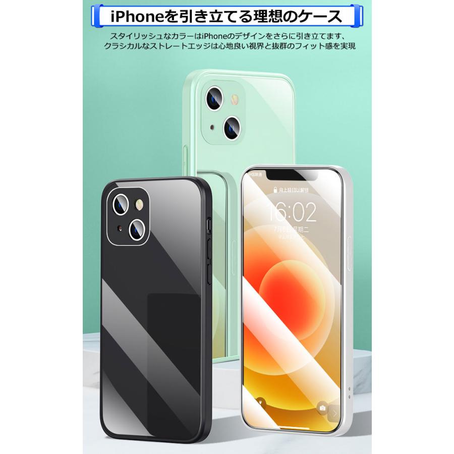 今だけ最大220円off】iphone13 ケース クリア 前後ガラス 両面 強化