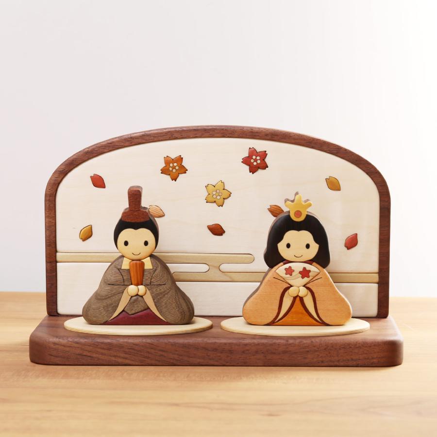 sankyo shokai（三京商会） ＜爆買＞雛人形 コンパクト おしゃれ 寄木