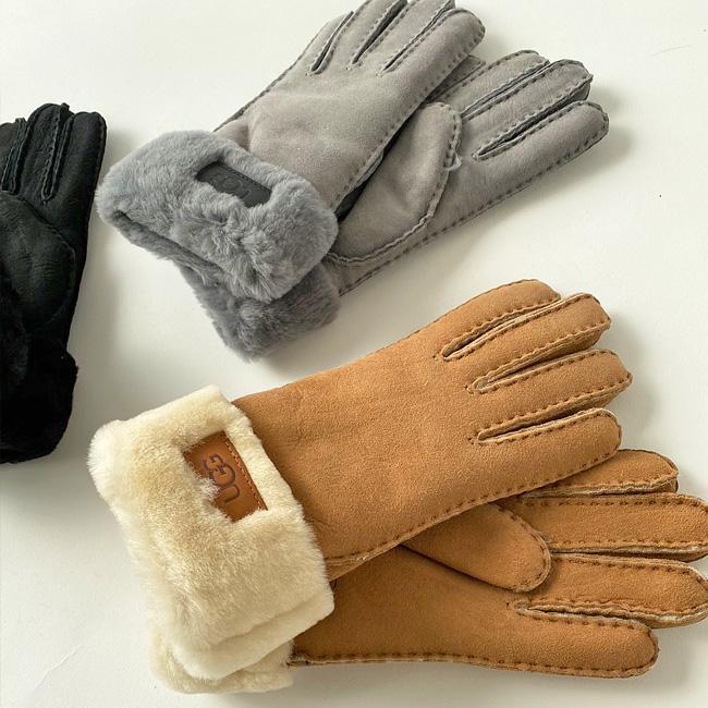 UGG（アグ） 並行輸入品 手袋 レディース 暖かい シープスキン 革