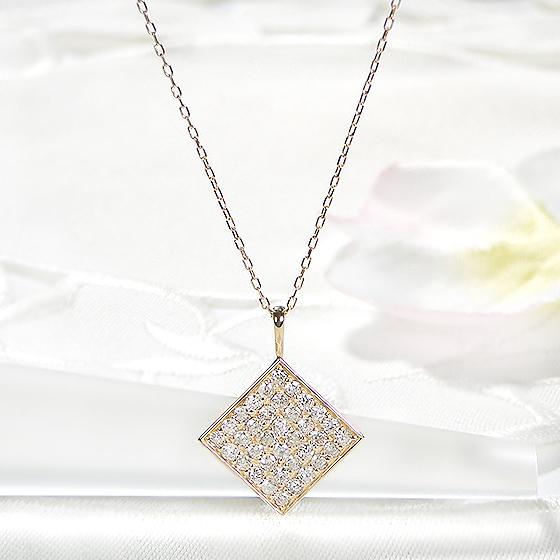 K18YG 0.5ct ダイヤモンド ネックレス 送料無料 0.5カラット 人気