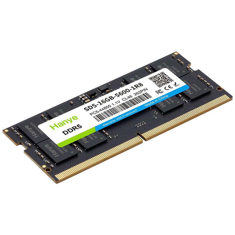 Hanye ノートPC用メモリ PC5-44800(DDR5-5600) 16GB SODIMM Hanye 1.1V