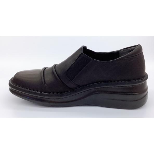 レディース コンフォート スリッポンシューズ シャープ8303 ブラック