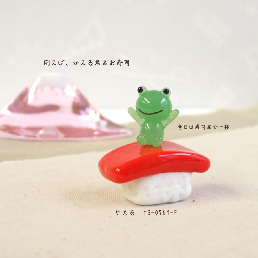 ガラス細工 ミニチュア 雑貨 置物 日本の定番・お寿司 : ガラス細工
