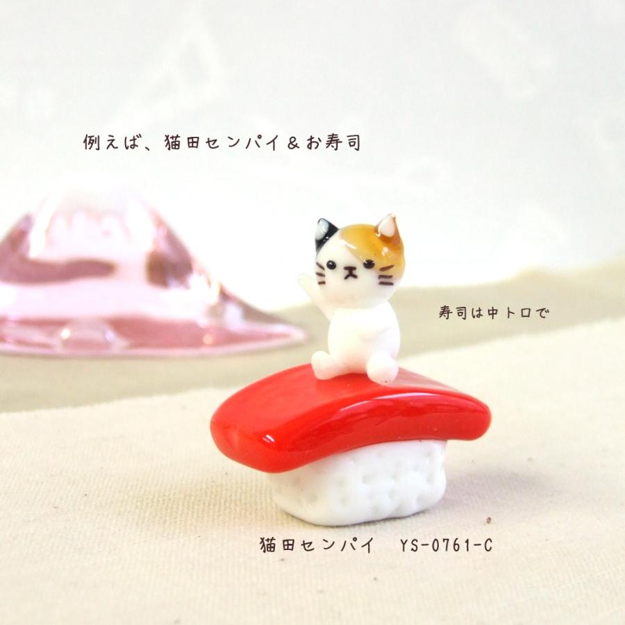 ガラス細工 ミニチュア 雑貨 置物 日本の定番・お寿司 : ガラス細工