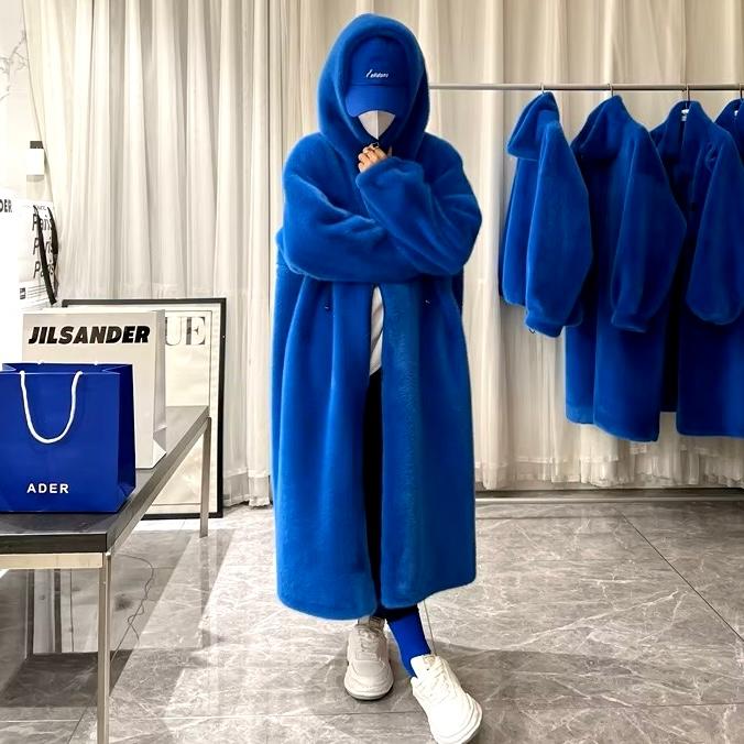ファー パーカー ロング コート フード 韓国 ストリート系 Y2K ギャル